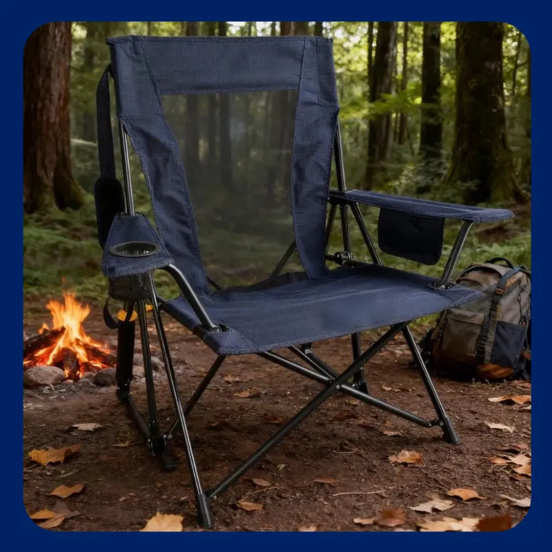 Trailzen™ 10-Second Foldable Portable Rocking Chair with Storage Bag– Perfect for Outdoors