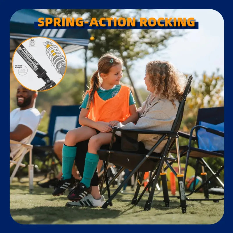 Trailzen™ 10-Second Foldable Portable Rocking Chair with Storage Bag– Perfect for Outdoors